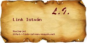 Link István névjegykártya