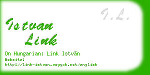 istvan link business card